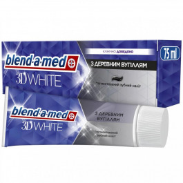 Blend-a-Med Зубна паста  3D White з деревним вугіллям 75 мл (8006540793114)