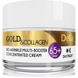 Delia Cosmetics Gold & Collagen 65+ крем проти зморшок з відновлюючим ефектом  50 мл
