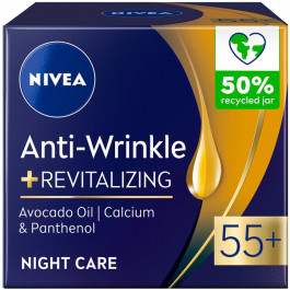 Nivea Крем для обличчя  Anti-Wrinkle 55+ нічний, 50 мл (4006000072418)