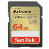 SanDisk 64 GB SDXC UHS-I U3 V30 Extreme (SDSDXV2-064G-GNCIN) - зображення 1