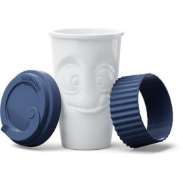 Tassen Чашка з кришкою  Смакота 400 мл порцеляна синя (TASS29004)