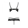 Passion SARIA SET WITH OPEN BRA black S/M Exclusive (PS25002) - зображення 6