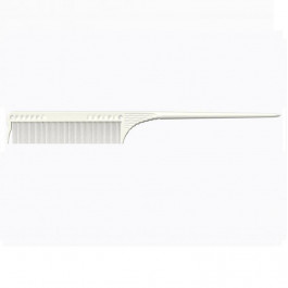 JRL Гребінець  із дрібними зубчиками для ідеально рівного волосся білий, 21,5 см (JRL-101)