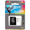 Silicon Power 256 GB microSDXC UHS-I Elite COLOR + SD adapter SP256GBSTXBU1V21SP - зображення 1