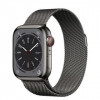 Apple Watch Series 8 GPS + Cellular 45mm Graphite S. Steel Case  w. Milanese Loop Graphite (MNKW3/MNKX3) - зображення 1