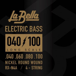 La Bella Струны для бас-гитары  RX-N4A Nickel-Plated Bass Strings 40/100