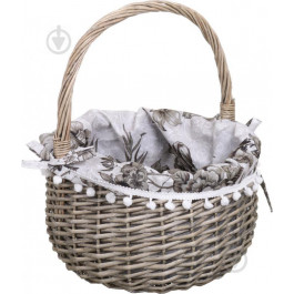 Tony Bridge Basket Кошик плетений з текстилем  28x16/35 см EP19-8F-2