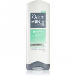 Dove Men+Care Sensitive гель для душу для обличчя, тіла та волосся для чоловіків 250 мл