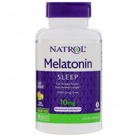 Natrol БАД Мелатонін, цитрусовий пунш, Melatonin, Natrol, 10 мг, 100 таблеток