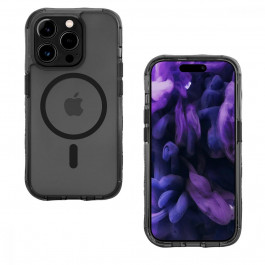 LAUT Crystal Matter X Case with MagSafe for iPhone 15 Pro Max - Crystal Black (L_IP23D_CMX_UB)