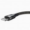 Baseus cafule Cable USB For lightning 2.4A 0.5M Gray/Black (CALKLF-AG1) - зображення 3