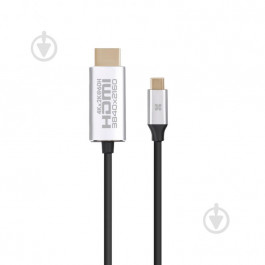 Promate HDLink-60H USB 3.1 Type-C to HDMI v.2.0 UltraHD-4K 3D 1.8m Grey (hdlink-60h.grey)