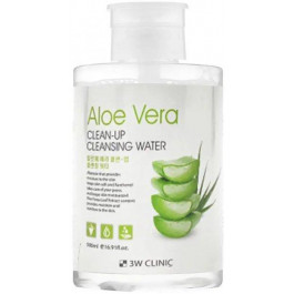 3W CLINIC Міцелярна вода  Aloe Clean-Up Cleansing Water з екстрактом алое 500 мл (8809772620490)
