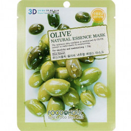 Food a Holic Маска тканевая  Natural Essence Mask Olive Экстракт Оливы 23 г (8809279620696)
