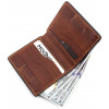 Grande Pelle Чоловічий шкіряний коричневий гаманець вінтажного стилю  (13061) - зображення 6