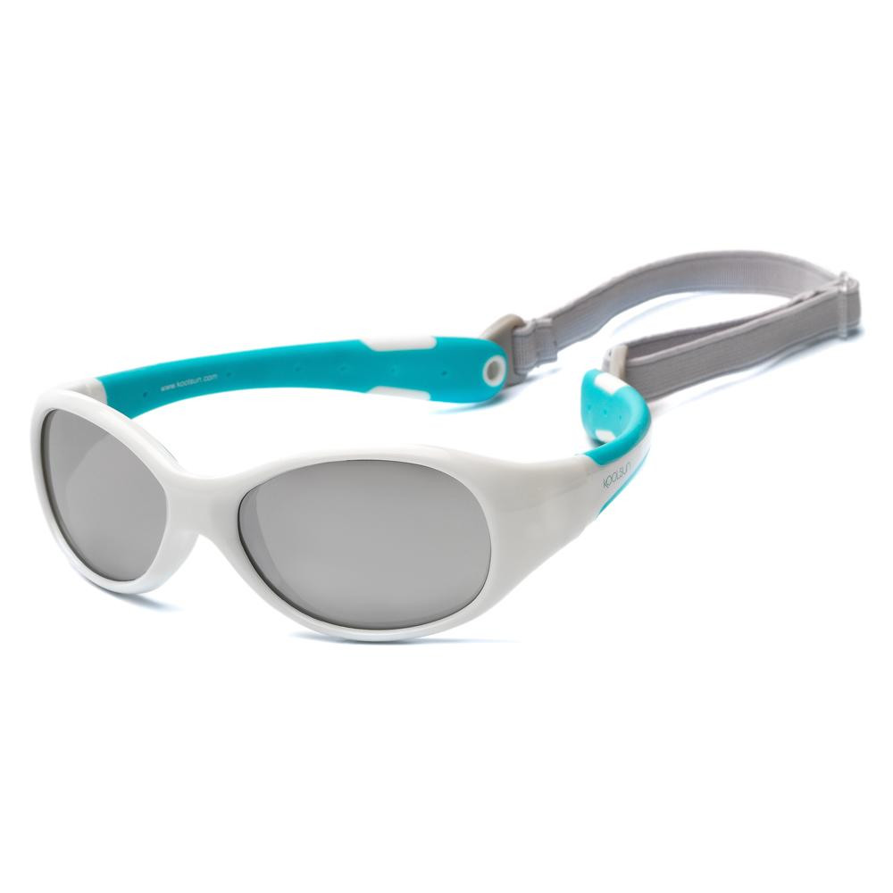 Koolsun Сонцезахисні окуляри  FLWA003 (розмір 3+) Біло-бірюзові (662187843032) - зображення 1