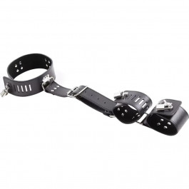 DS Fetish Collar with handscuff black (252400162)