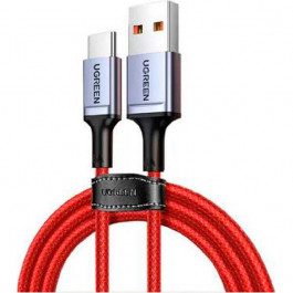 UGREEN US505 USB 2.0 to Type-C Aluminium Alloy Cable 1m Red (20527)