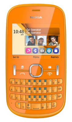 Nokia Asha 200 (Orange) - зображення 1