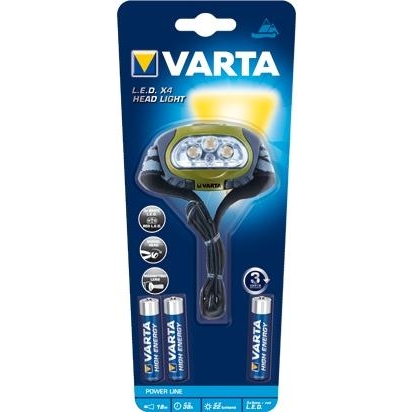 Varta Power Line LED x4 Head Light 3AAA - зображення 1