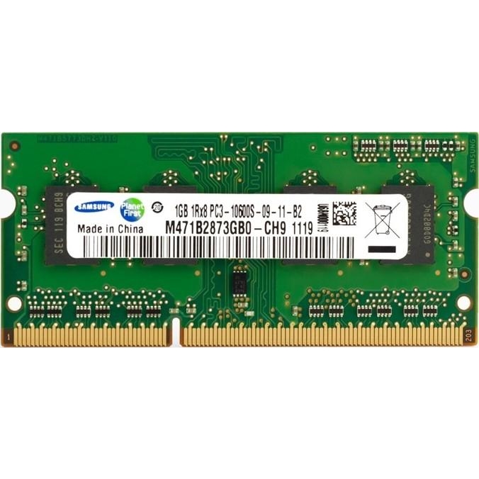 Samsung 1 GB SO-DIMM DDR3 1333 MHz (M471B2873GB0-CH9) - зображення 1
