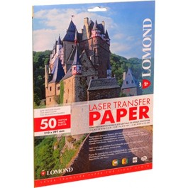 Lomond Thermotransfer Laser Paper A4/50 for Light Cloth (0807420)