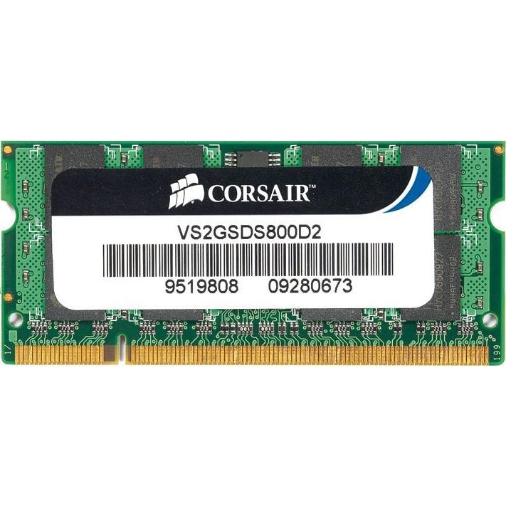 Corsair 2 GB SO-DIMM DDR2 800 MHz (VS2GSDS800D2 G) - зображення 1