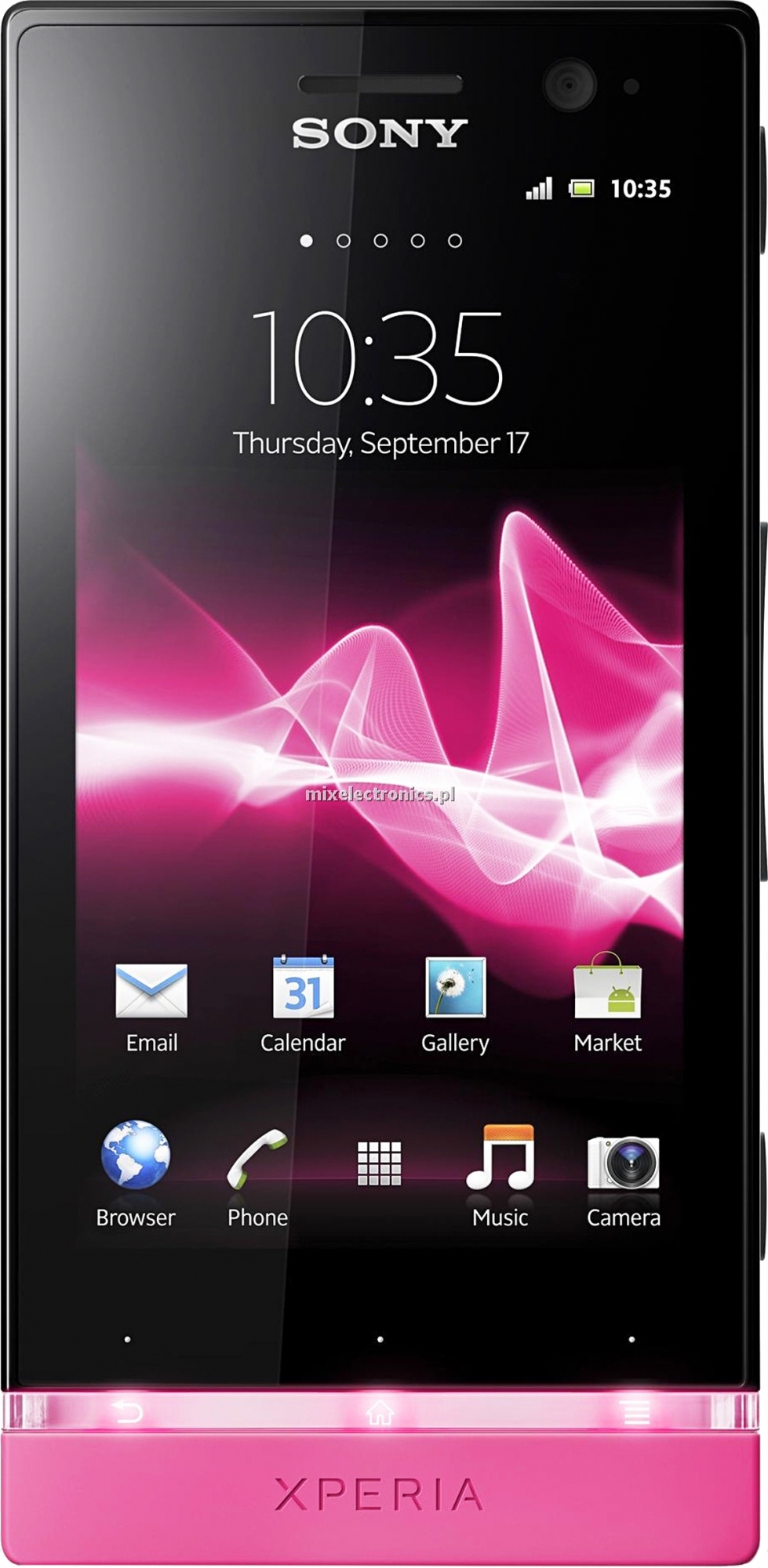 Sony Xperia U (Black/Pink) - зображення 1