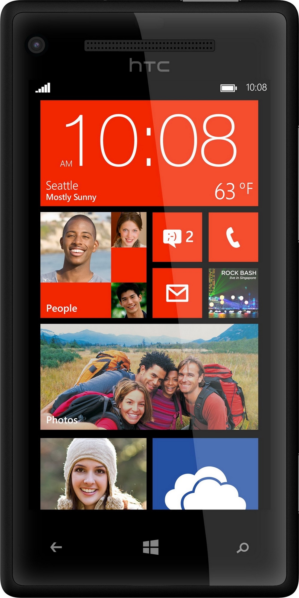 HTC Windows Phone 8X (Black) - зображення 1