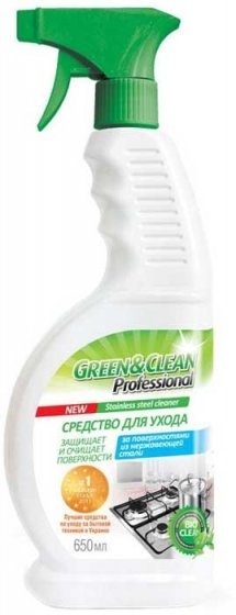 Green&Clean Уход за поверхностями из нержавеющей стали 650 мл GC00157 (4823069700157) - зображення 1