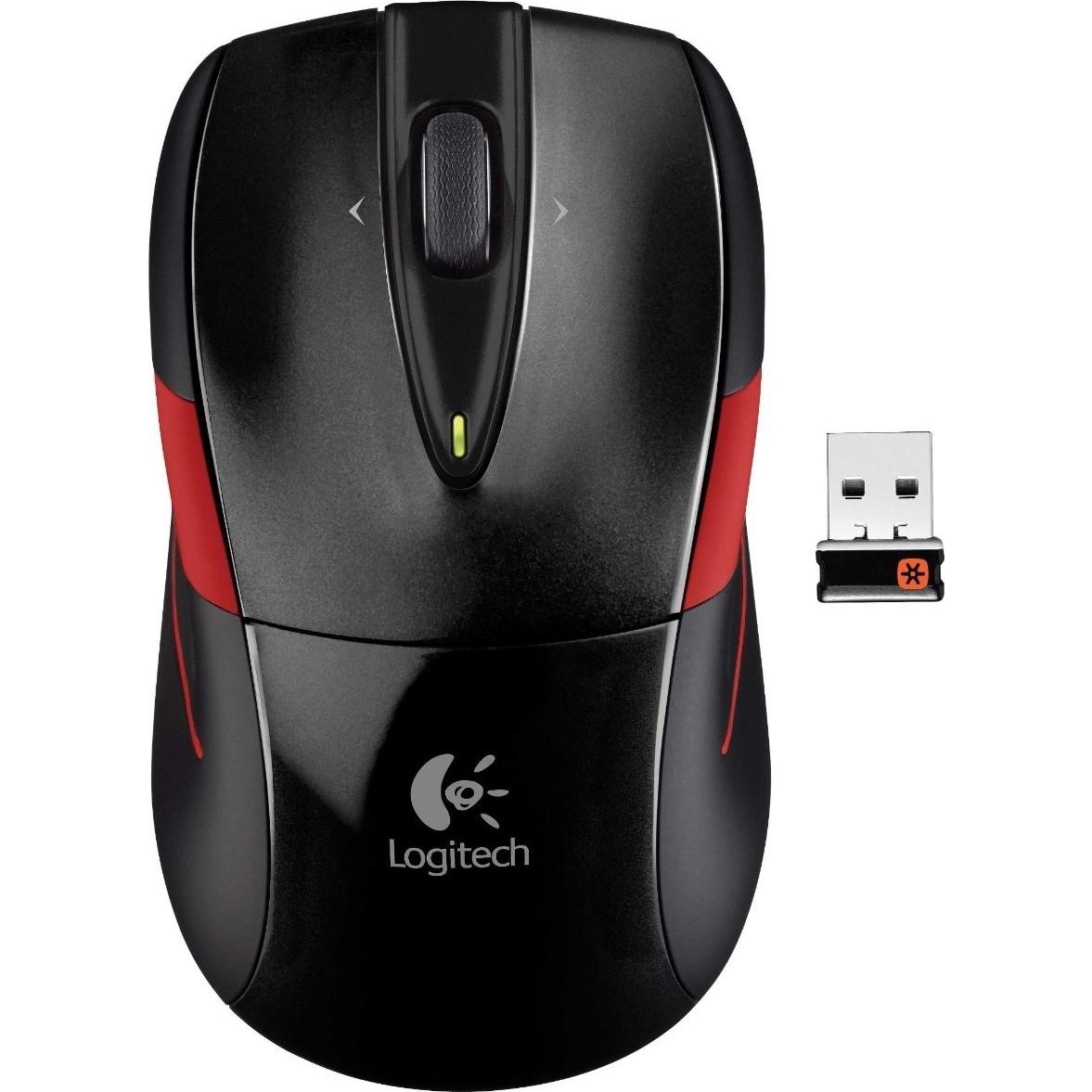 Logitech M525 Wireless Mouse (Black/Red) - зображення 1