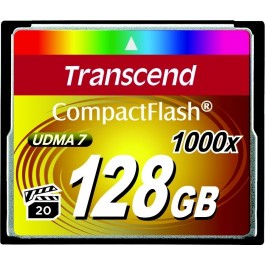 Transcend 128 GB 1000X CompactFlash Card TS128GCF1000