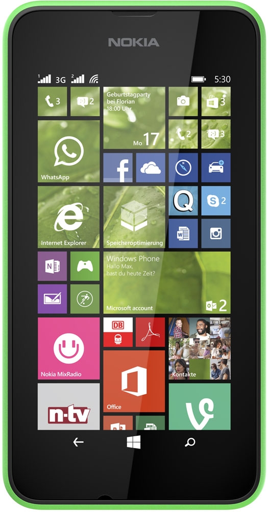 Nokia Lumia 530 Dual SIM (Green) - зображення 1