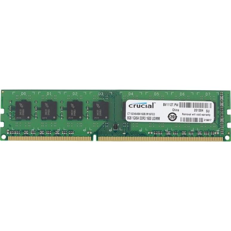 Crucial 8 GB DDR3 1600 MHz (CT102464BA160B) - зображення 1