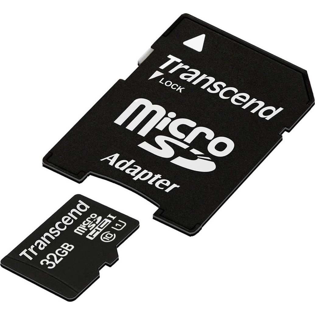 Transcend 32 GB microSDHC UHS-I Premium + SD Adapter TS32GUSDU1 - зображення 1