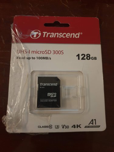 Фото Карта пам'яті Transcend 128 GB microSDXC UHS-I U3 300S + SD Adapter TS128GUSD300S-A від користувача Sergey