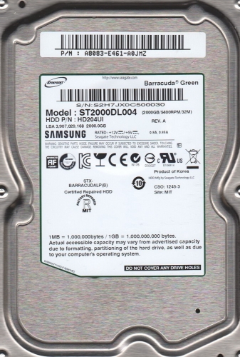 Фото Жорсткий диск Samsung HD204UI від користувача 