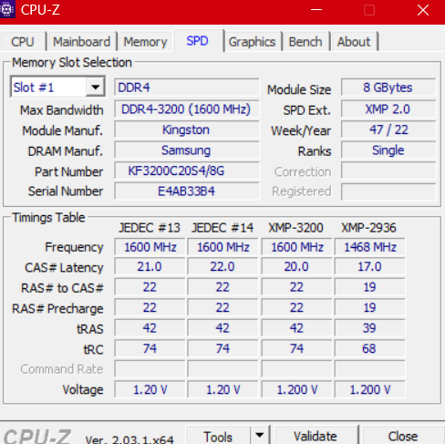 Фото Пам'ять для ноутбуків Kingston FURY 16 GB (2x8GB) SO-DIMM DDR4 3200 MHz Impact (KF432S20IBK2/16) від користувача Олександр Ралік