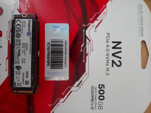 Фото SSD накопичувач Kingston NV2 500 GB (SNV2S/500G) від користувача Ahim Polik