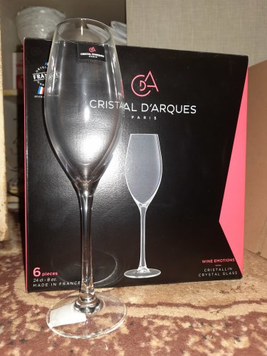 Фото келих для шампанського Cristal D’Arques Набор бокалов для шампанского  Wine Emotions 240 мл x 6 шт (L7591) від користувача Оксана