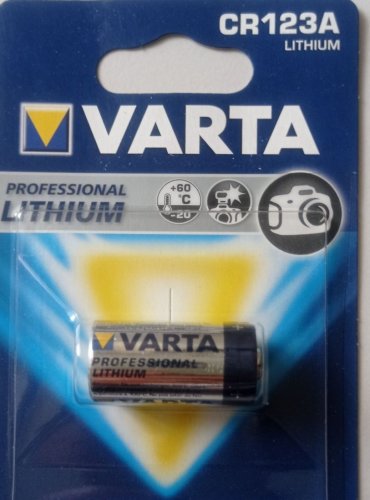 Фото Батарейка Varta 16340 (CR-123A) bat(3B) Lithium 1шт PHOTO (06205301401) від користувача Mexanik