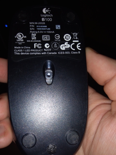Фото Миша Logitech B100 Optical Mouse Black (910-003357) від користувача seolinker