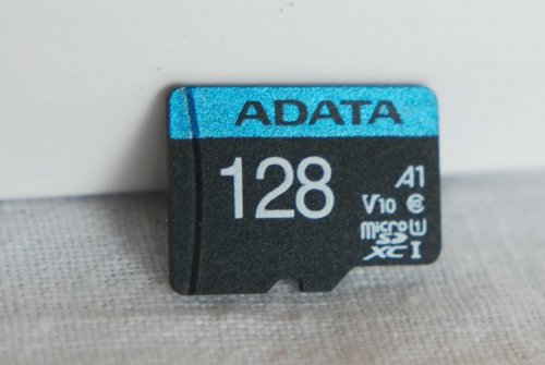 Фото Карта пам'яті ADATA 128 GB microSDXC UHS-I Premier A1 + SD adapter AUSDX128GUICL10A1-RA1 від користувача Mexanik