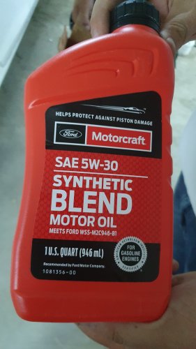 Фото Моторне масло Ford Motorcraft Synthetic Blend Motor Oil 5W-30 0.946л (XO5W30Q1SP) від користувача 2364275