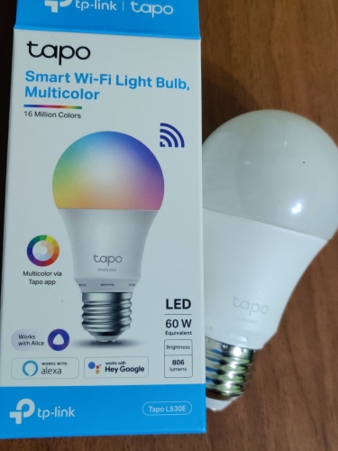 Фото Світлодіодна лампа LED TP-Link Smart LED Wi-Fi Tapo L530E N300 Multicolor від користувача Burning Money