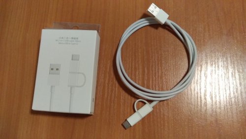Фото Кабель USB Type-C Xiaomi Mi 2-in-1 USB Cable Micro USB to Type C 100cm (SJV4082TY) від користувача 
