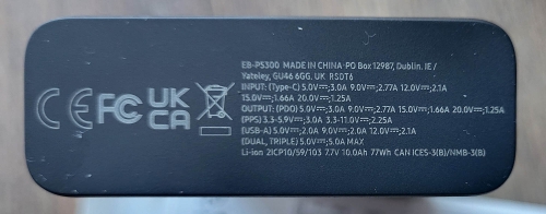 Фото Зовнішній акумулятор (павербанк) Samsung EB-P5300 20000mAh Dark Gray (EB-P5300XJEGEU) від користувача 339