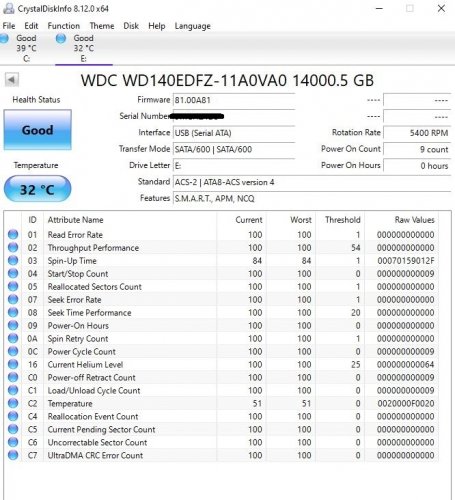 Фото Жорсткий диск WD Elements Desktop 14 TB (WDBWLG0140HBK) від користувача mk