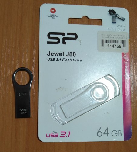 Фото Флешка Silicon Power 64 GB Jewel J80 3.0 Titanium SP064GBUF3J80V1T від користувача 