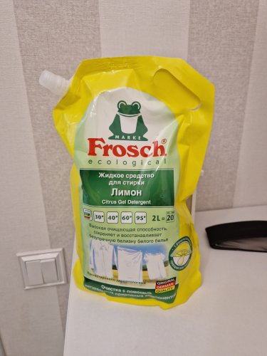 Фото Рідкий засіб для прання Frosch Жидкое средство для стирки Лимон 2 л (4009175112965) від користувача 2364275